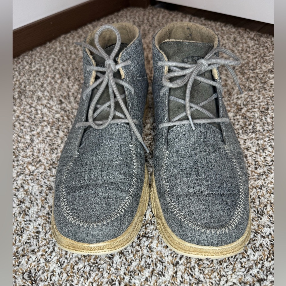 Irish Setter Hunt Men’s Chukka Boots Gray Suede Leather Size 11.5 D